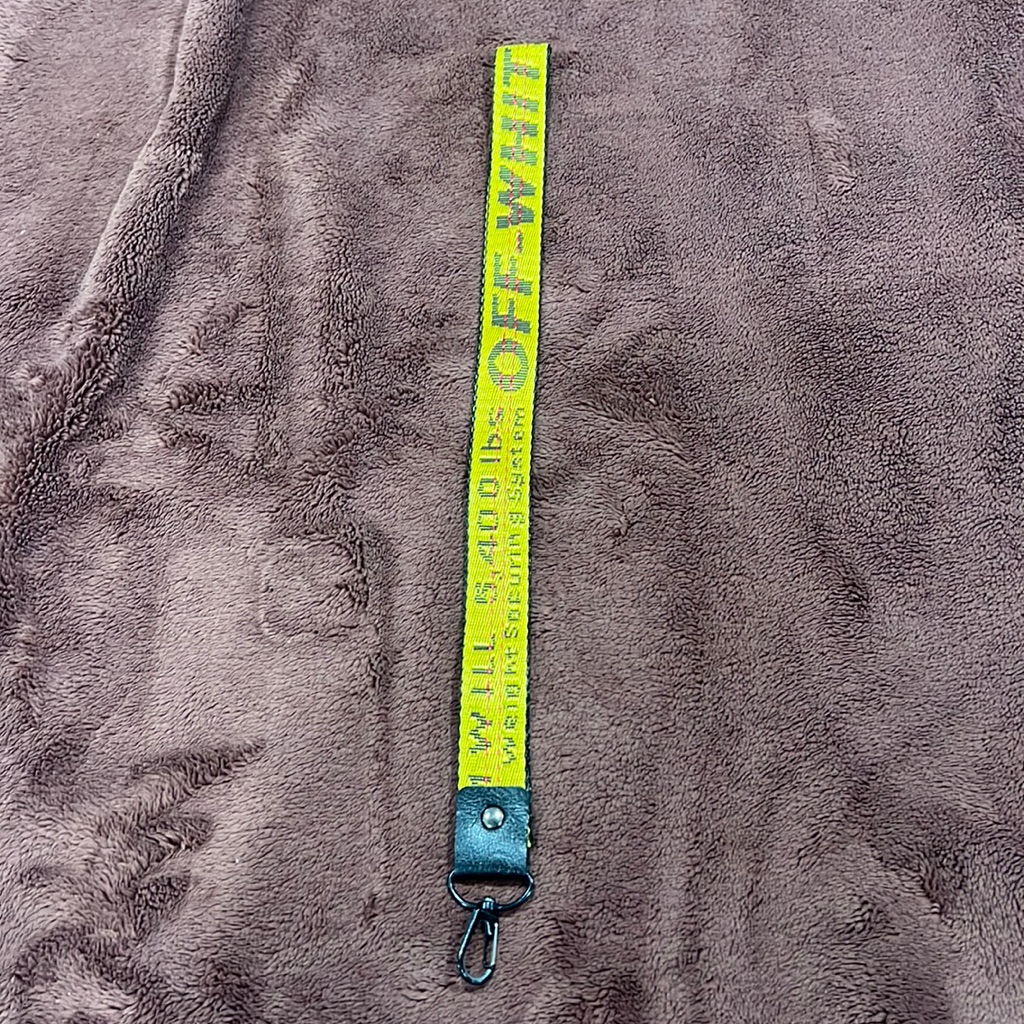 Off White Industrial Necklace Keychain